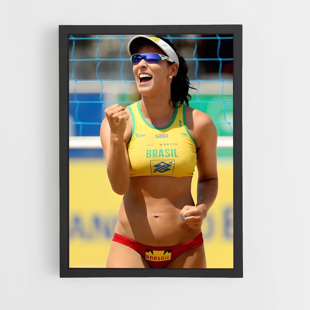 Poster Beach Volley Brésil – affiche Beach-volley (vue 2)